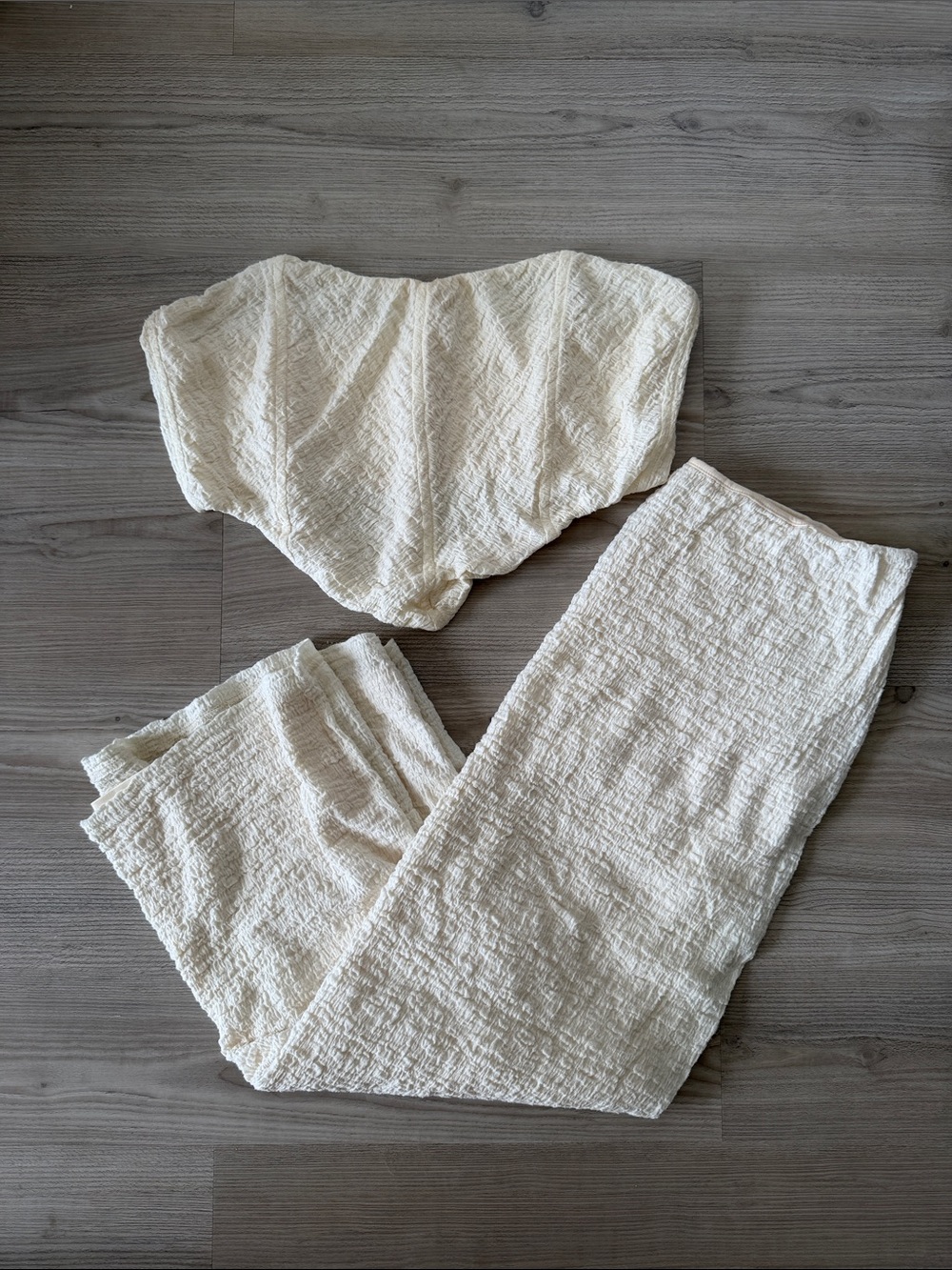Sabo Skirt Gauze Corset Tube Top & Maxi Skirt